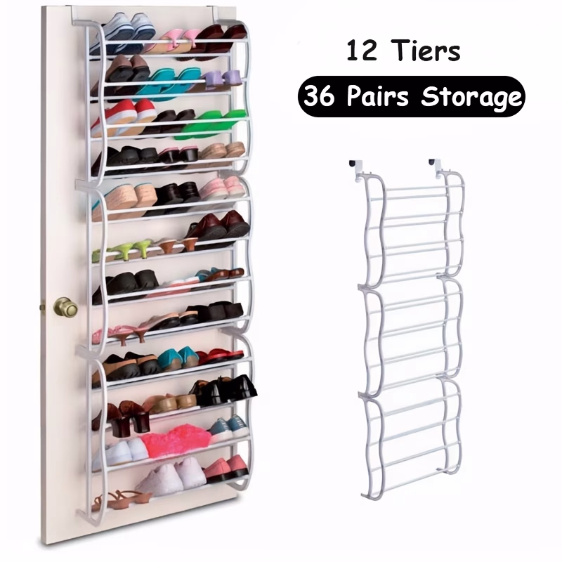 Multi-Functional Hanging Shoe Rack for Behind The Door – Space-Saving Shoe Organizer
