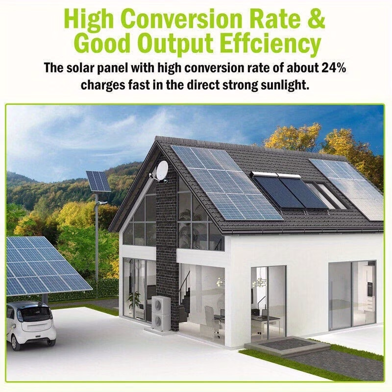 Portable Solar Panel – 100-Amp Solar Charging Controller with Dual USB Ports