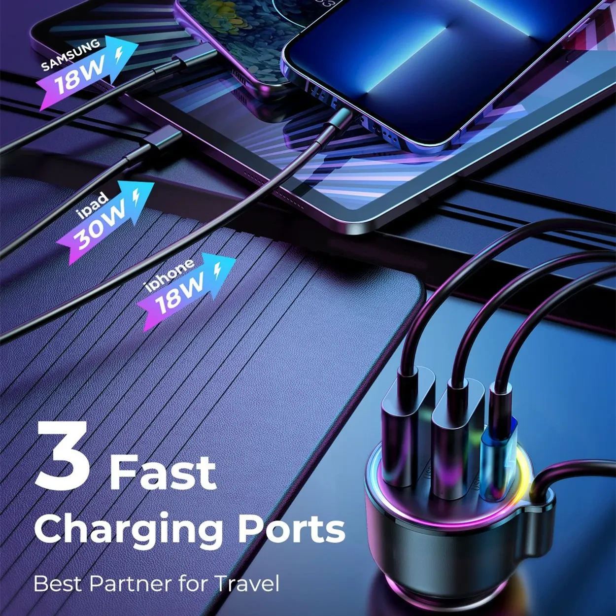 Cigarette Lighter Bluetooth Radio Transmitter