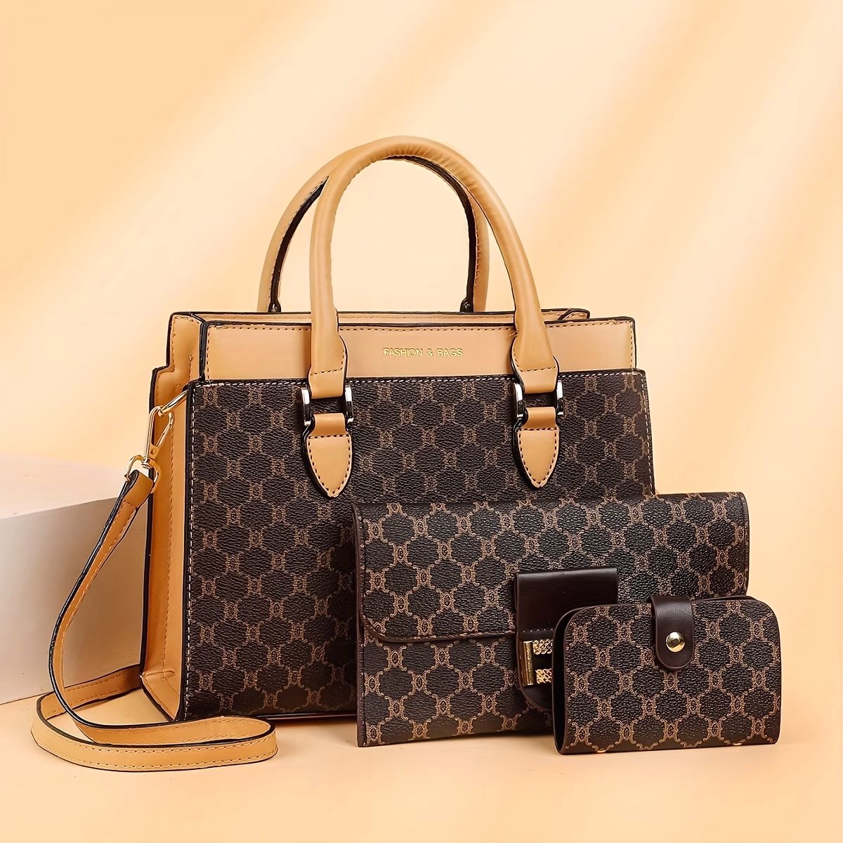 LABOONOO 3pcs Women's Bag Set – Fashionable Vintage Style with Unique Niche Design