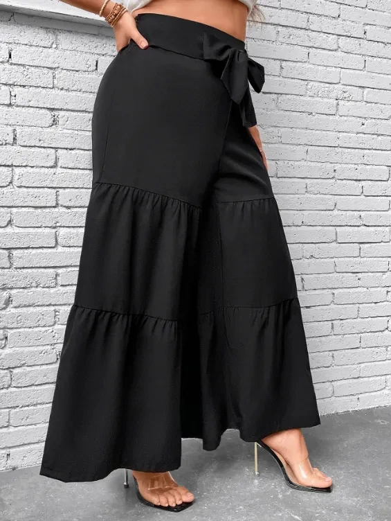 Plus Size Wide Leg Pants