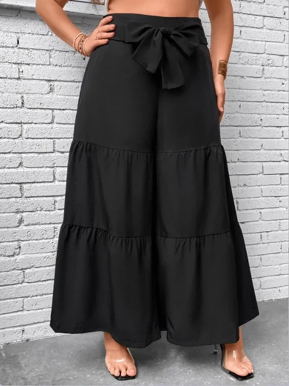 Plus Size Wide Leg Pants