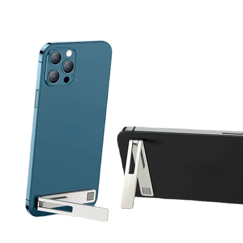 Color: Black - 1pc Zinc Alloy Cellphone Stand Holder Replicate Portable Universal Mobile Phone Stand Support Mobile Phone Accessories Holder