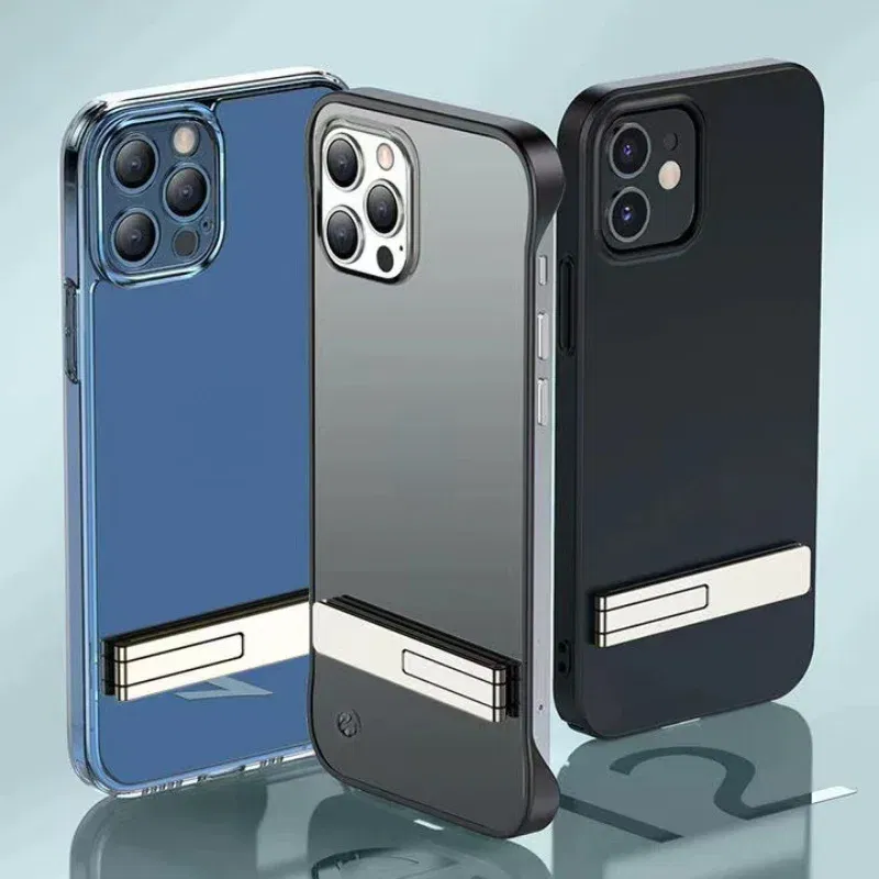 Color: Black - 1pc Zinc Alloy Cellphone Stand Holder Replicate Portable Universal Mobile Phone Stand Support Mobile Phone Accessories Holder