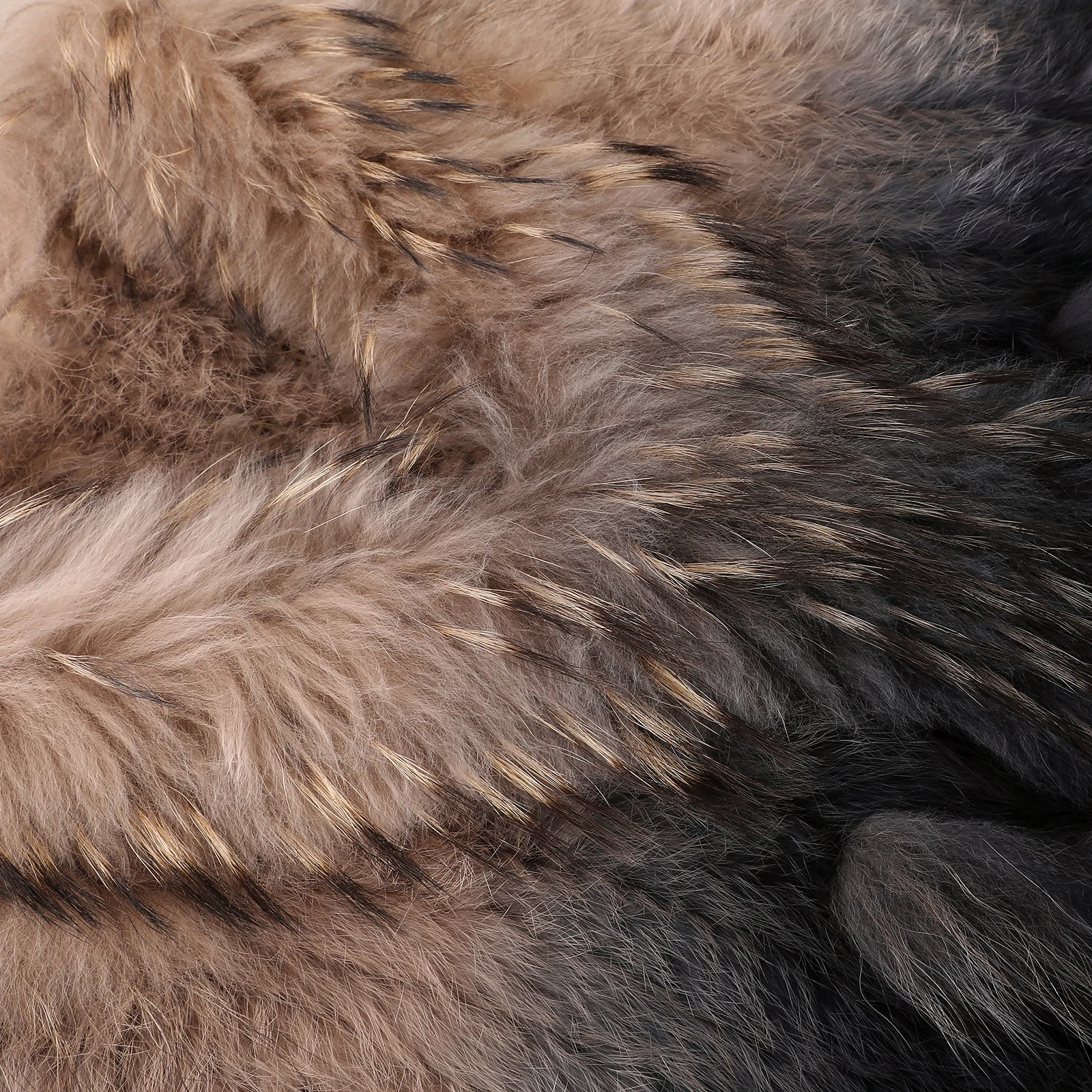 Color: Ivory, Size: XL - Luxury Women's Genuine Premium Long Hair Rabbit Fur Knit Vest Raccoon Fur Trim Gilet Lady Sleeveless Waistcoat Real Fur Jacket