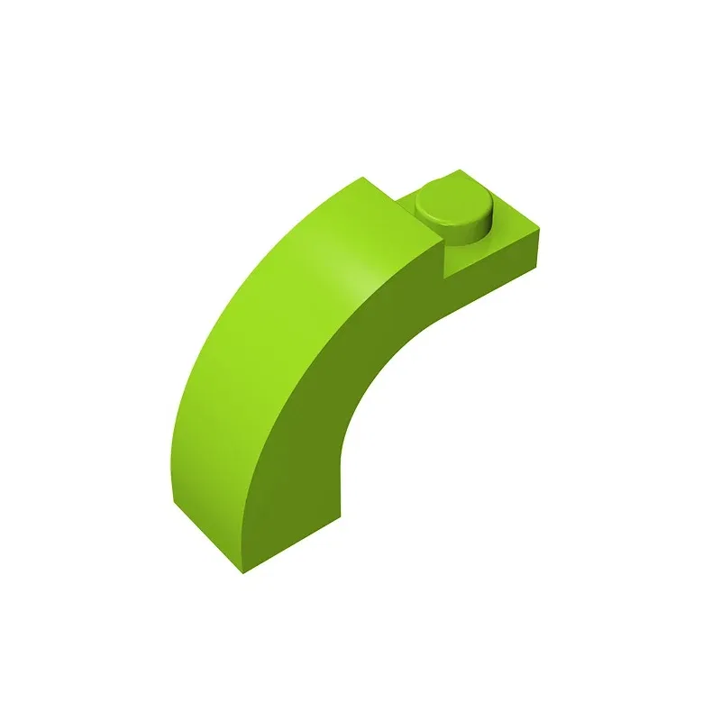 Color: Chocolate - Gobricks GDS-719 BRICK W. BOW 1X1X2 compatible with lego 6005 92903 children's DIY Educational Building Blocks Technical