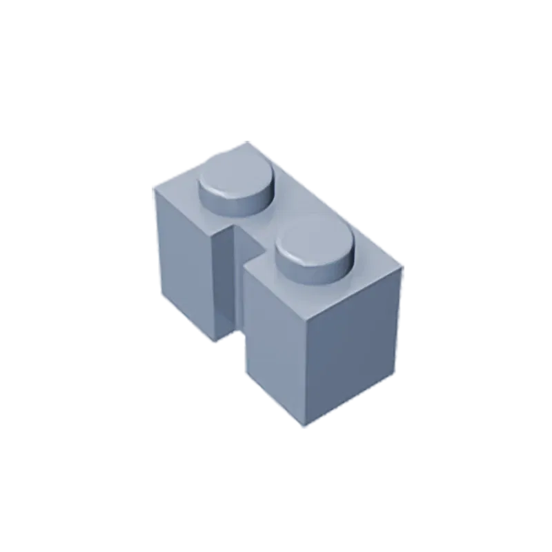 Color: Clear - Gobricks GDS-798 BRICK 1X2 W. GROOVE compatible with lego 4216 children's toys Assembles Building Blocks Technical