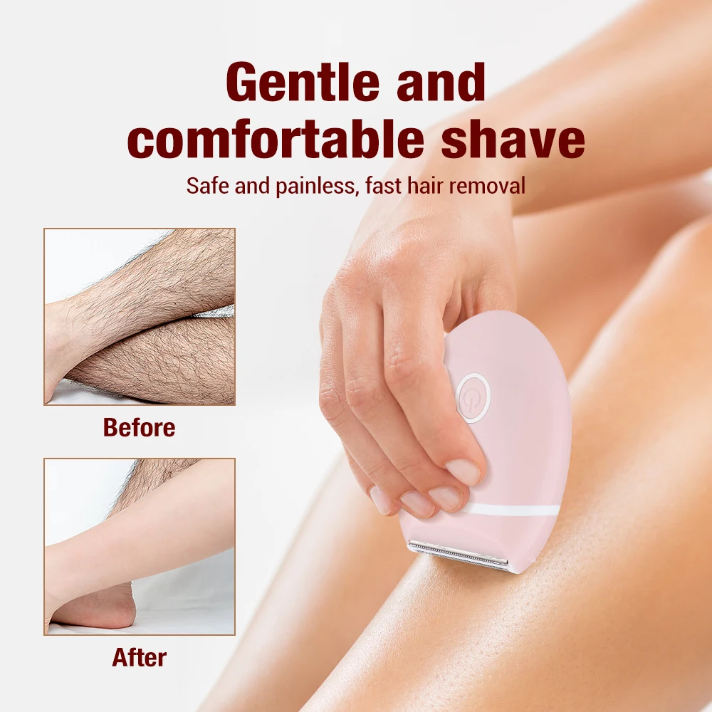 Women Epilator Electric Shaver Facial Body Hair Removal Lady Leg Bikini Trimmer Hair Remover Underarms for Wet and Dry