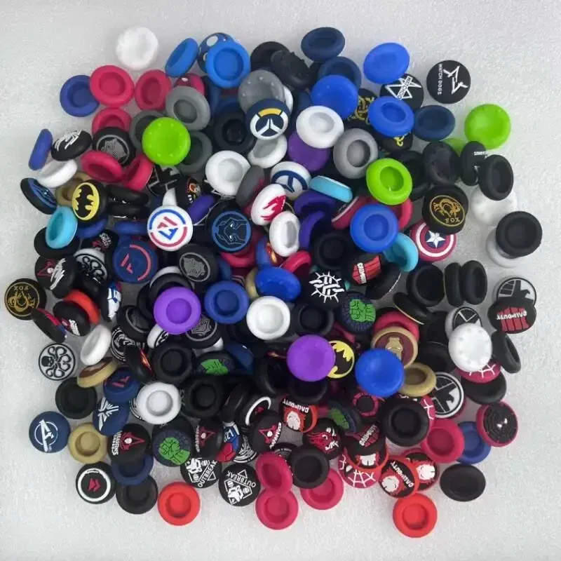 100pcs/lot Random Shipment Mix Color for Ps4 Ps5 for Xboxone Series S X Joystick Thumb Stick Grip Silicone Cap