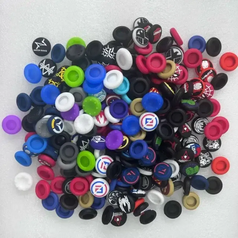 100pcs/lot Random Shipment Mix Color for Ps4 Ps5 for Xboxone Series S X Joystick Thumb Stick Grip Silicone Cap