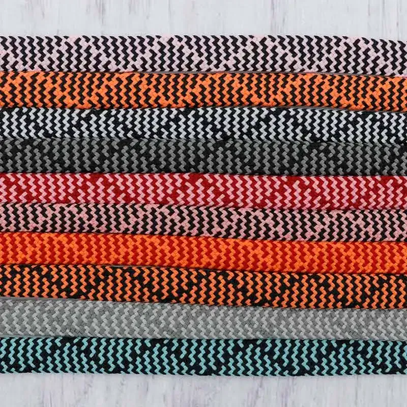 Weiou Lace 7MM Women Men Unisex Pajamas Waist Cordon Polyester Sneaker Flat Rope 120-180Cm Double Colors Mixed String Wholesale