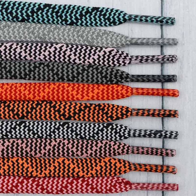 Weiou Lace 7MM Women Men Unisex Pajamas Waist Cordon Polyester Sneaker Flat Rope 120-180Cm Double Colors Mixed String Wholesale