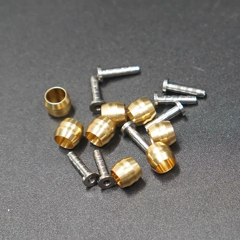 Color: WHITE - ZRACE Insert Set for SM-BH90 / SM-BH59 Brake Hose (OLIVE + Insert-Pin) hydraulic hose inserts hose fitting for BH59 BH90 hose