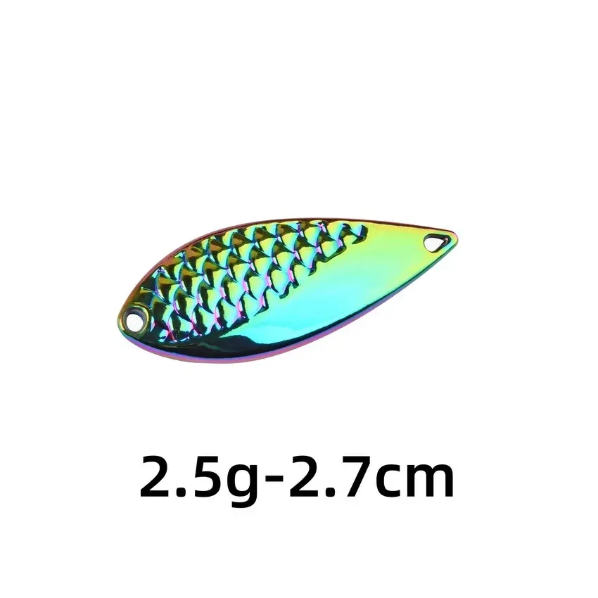 Color: Chroma Optimize - Metal Spoon Sequin Fishing Lure 2.5g 3.5g 5g 7g 10g 15g 20g Pesca Leech Jig Wobbler Crankbaits for Fly Fishing Hard Baits Lures