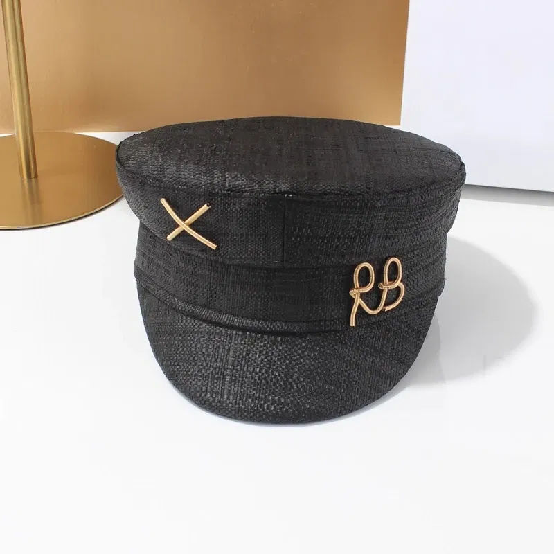 Designer New Winter Embroidery Letter Baker Boy Straw Caps Purple Newsboy Caps Thick Warm Flat Cap Chapeau Homme