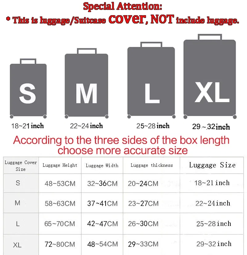 Color: green, Size: XL - Lilo Stitch Elastic Luggage Protective Cover Trolley Suitcase Dust Bag Case Cartoon Travel Accessories
