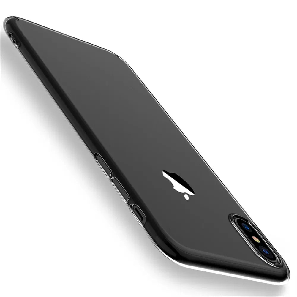 Material: PC + TPU - Transparent Soft Case For iPhone 11 12 13 Mini 15 14 Pro XS Max Clear Silicone Case For iphone X XR 8 7 Plus SE 2020 Back Cover