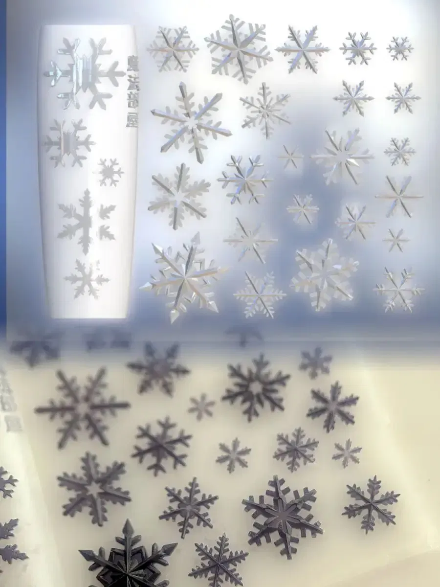 Color: WHEAT - 1pc Marine Jellyfish  Lace Ice Flowers 3D Acrylic Nail Mold Nail Art  Silicone Stamping Plates  Nail Accessories