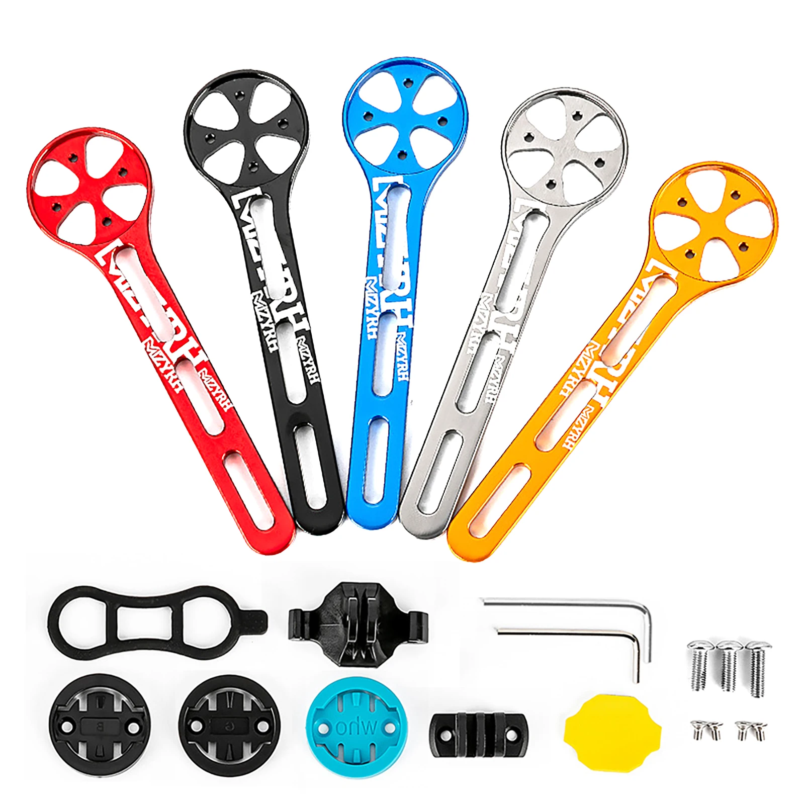 Color: Red, Ships From: CN - Bicycle Stopwatch Holder Bike Computer Bracket Adapter MTB Bike Speedometer Stem Mount For Garmin Bryton Cateye Cycling