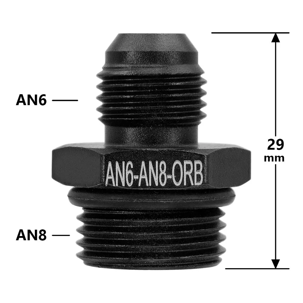 Color: GRAY - Universal Aluminum Alloy AN6 8 10 12 To AN To M16x1.5 M18x1.5 Metric Fuel Hose Adapter Pipe Thread Fitting CAR OIL COOLER SYSTEM