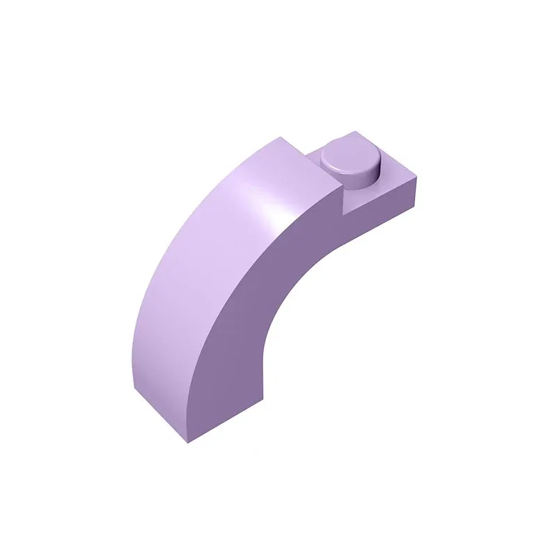 Color: Light Pink - Gobricks GDS-719 BRICK W. BOW 1X1X2 compatible with lego 6005 92903 children's DIY Educational Building Blocks Technical