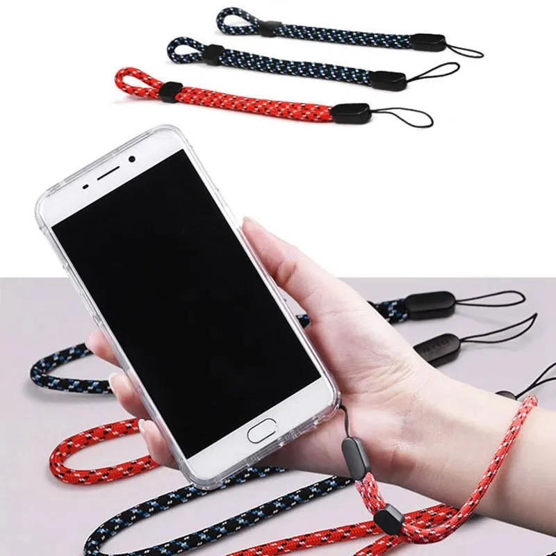 Color: Blue / Green - Phone Strap Anti-lost Adjustable Wrist Straps Hand Lanyard For Phone iPhone Samsung Camera USB Flash Drives Keys PSP Accessories
