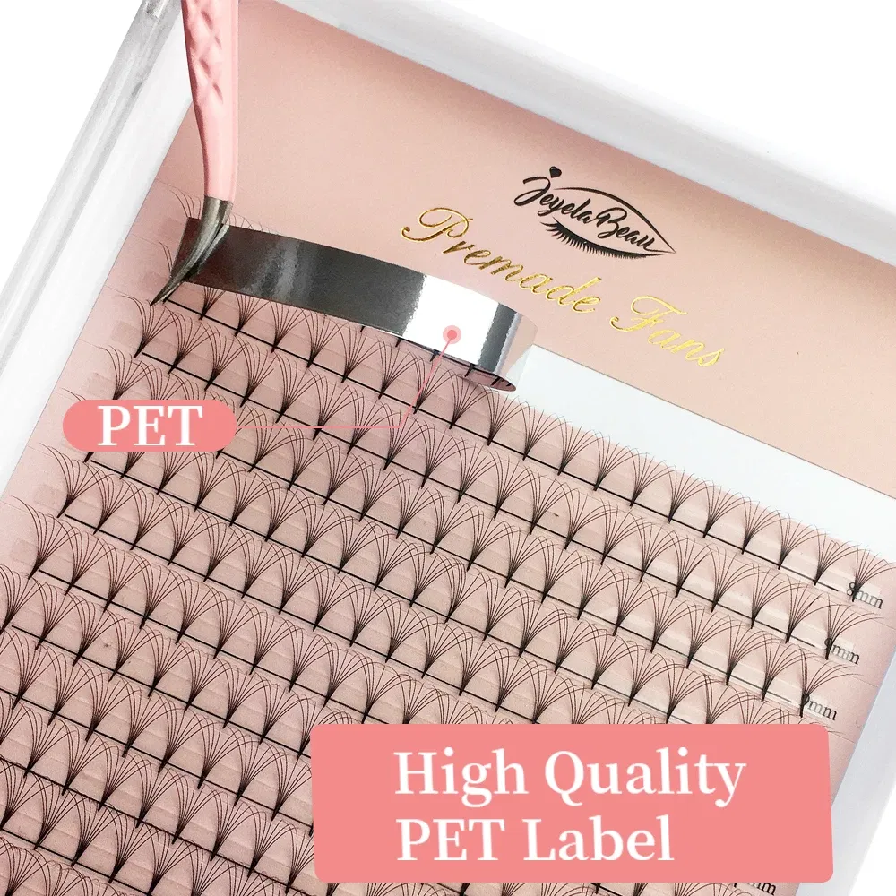 Color: Copper, Curl: C, Thickness: 0.07mm, Length: MIX, Ships From: CHINA - Goddess Premade Volume Fans 5D 6D 10D 12D 14D 16D 20D  Individual Lashes Extension Pointy Stem Russian Volume Fans 120/320 fans