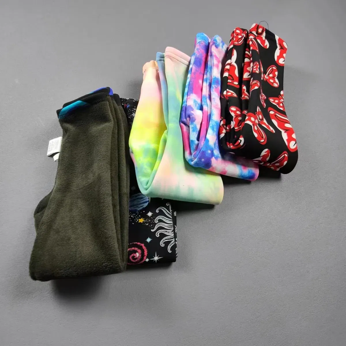 Color: Gold, Kid Size: 2T - 2-11Y Girls' Pants Autumn and Winter Slim Fit Warm Bottom Pants Thickened Velvet Printed Children's Pants Baby Casual Pants