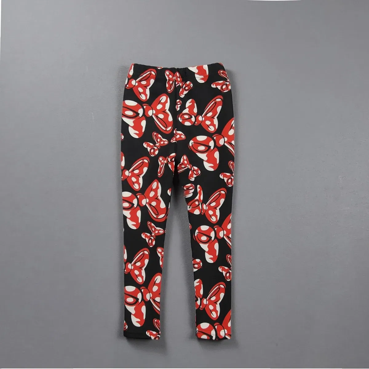 Color: Gold, Kid Size: 2T - 2-11Y Girls' Pants Autumn and Winter Slim Fit Warm Bottom Pants Thickened Velvet Printed Children's Pants Baby Casual Pants