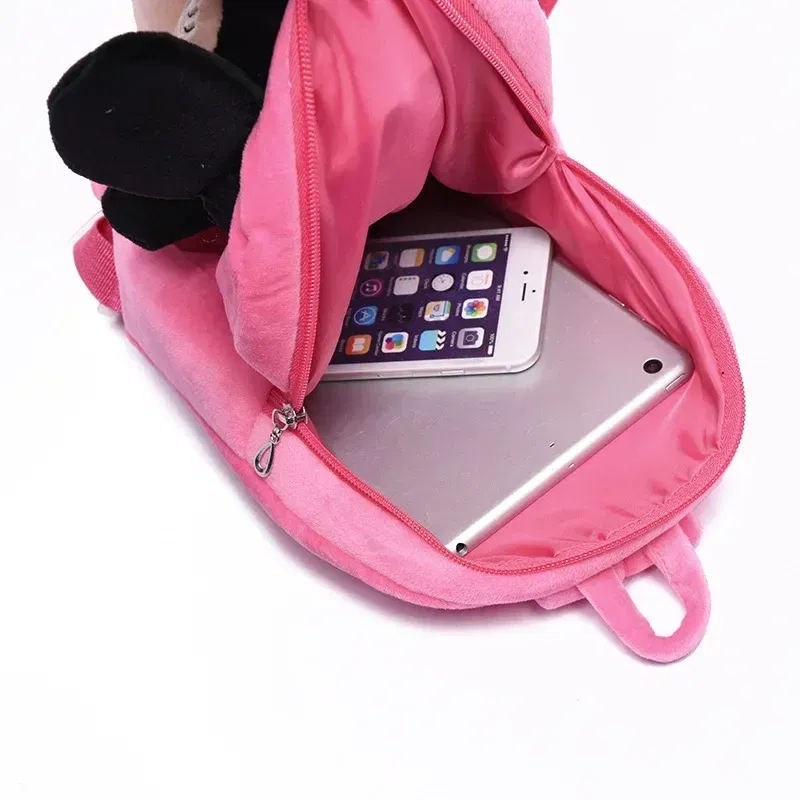 Color: Blue - Cartoon cute children schoolbag kindergarten small class baby backpack kt cat Mickey 1-3 years old plush backpack