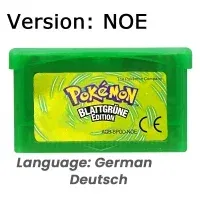 Color: Clear - GBA Game 32 Bit Video Game Cartridge Console Card Pokemon Emerald Ruby FireRed LeafGreen Sapphire Multi-language for GBA/NDS