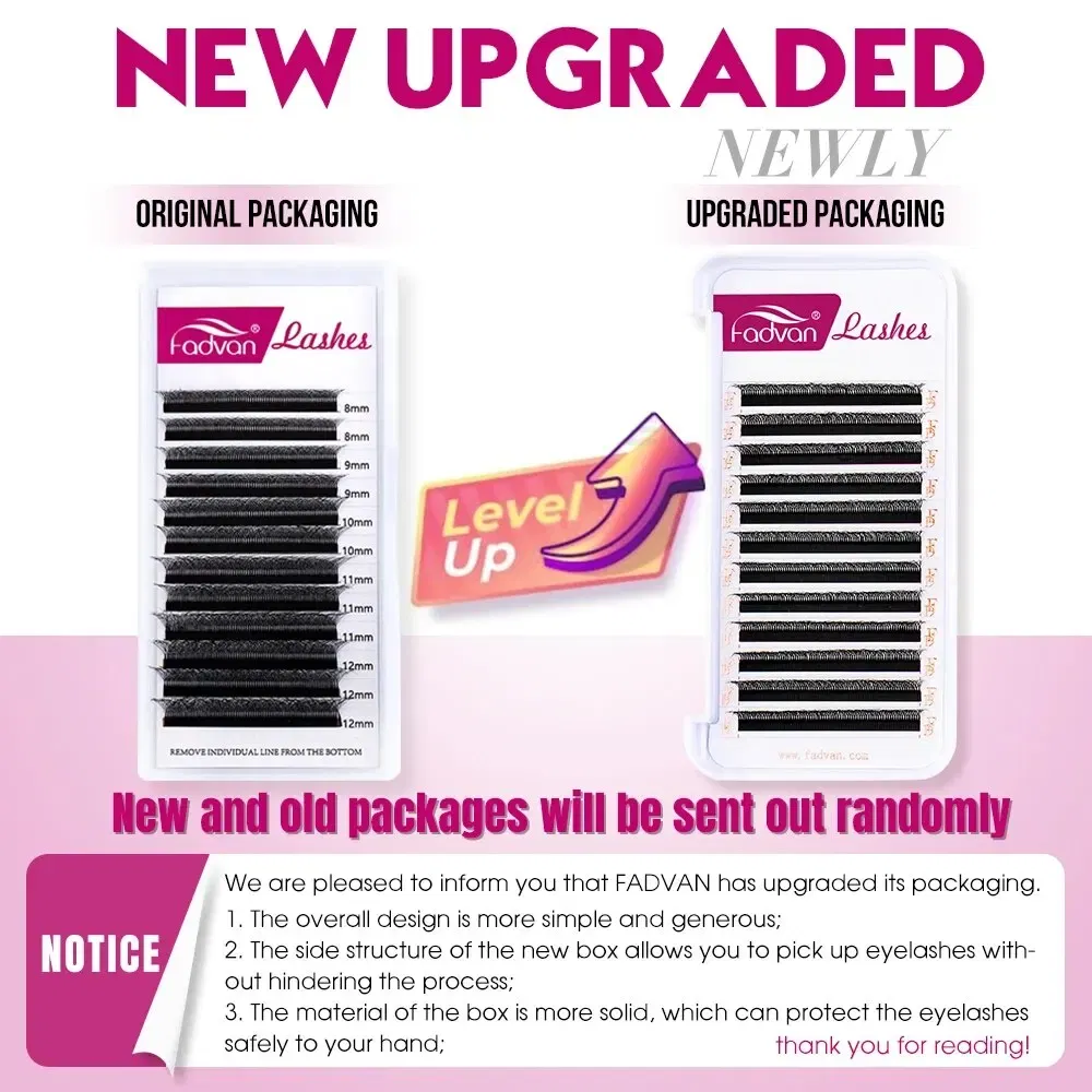 Curl: D, Length: 12mm - Fadvan 4D W In Shape Eyelash Extension Premade Volume Fans Soft Style Mink Easy To Embellish Natural False Eyelashes