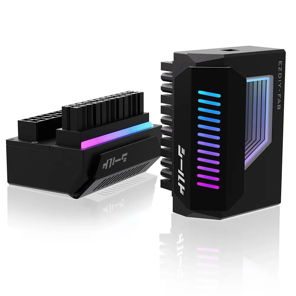 Color: Brown, Ships From: CHINA - ATX 24 Pin to 90 Degree Power Plug Adapter ARGB Mainboard Motherboard Power Supply Cable Modular DIY Mounting Accessessory