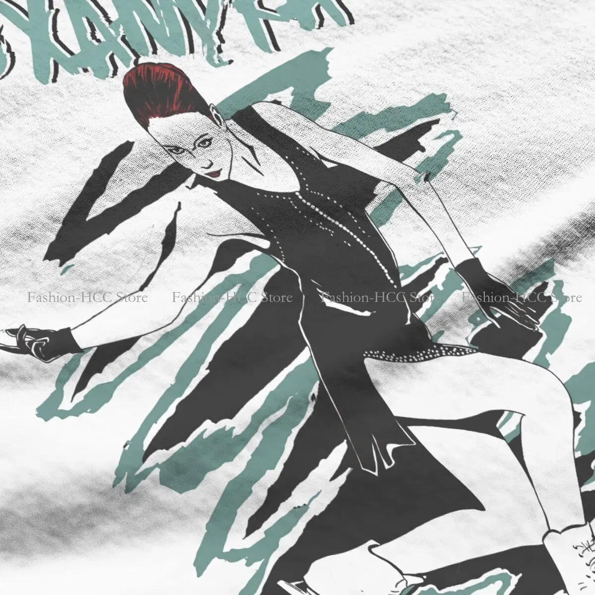 Color: black, Size: S - Alexandra Unique TShirt Figure Skating Top Quality Hip Hop Graphic  T Shirt Stuff