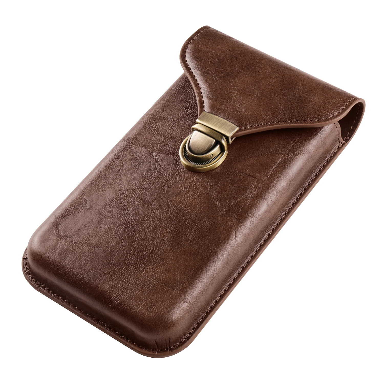 Color: Beige, Material: aluminum - Leather Phone Belt Clip Case Holder For iPhone 16 15 Plus 14 13 12 11 Pro XS Max Redmi Note 10 Men Waist Bag Holster Pouch Cover