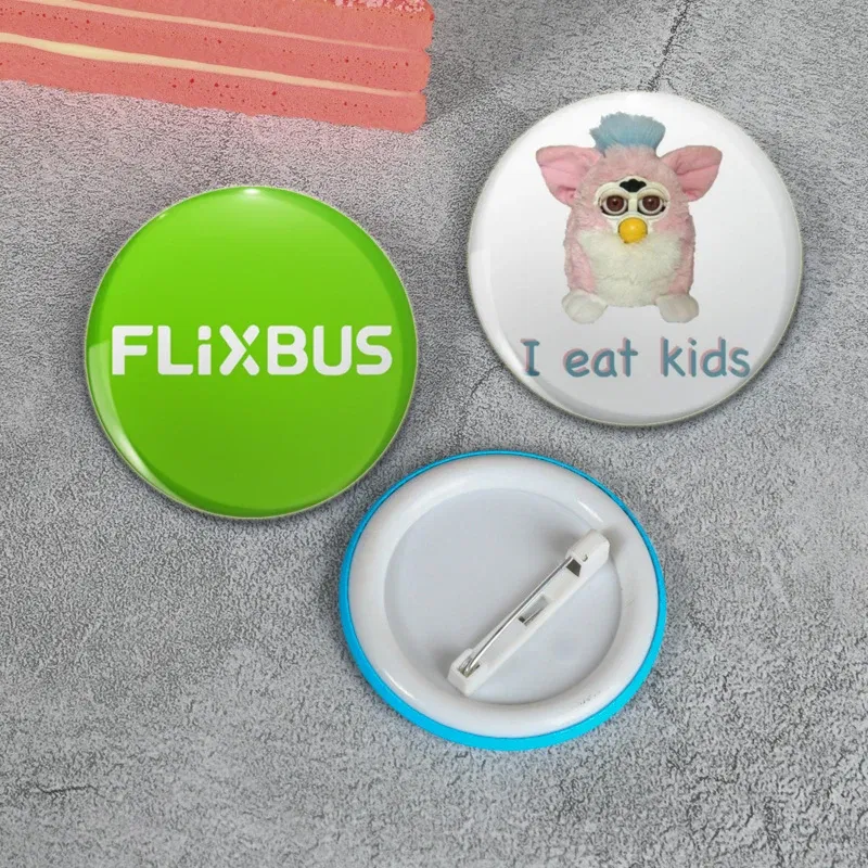 Cavetown Funny Cute Cartoon Anime Brooch Pins Round Tinplate Badge for Clothes Backpack Hat Jewelry Accessorie Gift