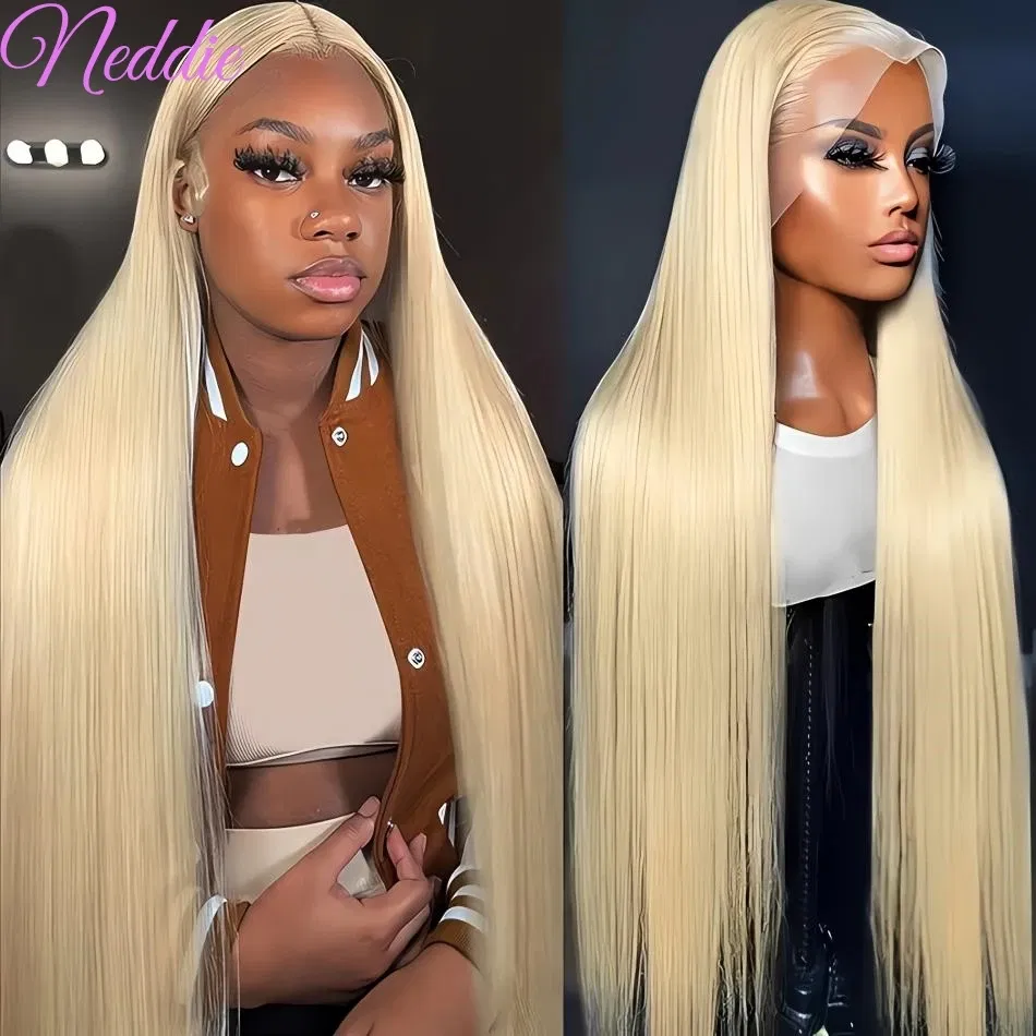 Color: #2, Ships From: CHINA, Stretched Length: 32inches, Density: 180% - Blonde Wig Straight 613 Hd Lace Frontal Wig 13X6 13X4 Transparent Brazilian Straight Lace Front Wigs 30 Inch 100% Human Hair