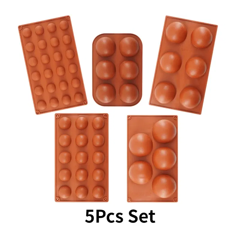 Color: Chocolate, Ships From: CHINA - 3D Round Half Sphere Molde Silicona Silicone Molds for Baking DIY Baking Mold Chocolate Cake Mold Molde De Silicona Reposteria