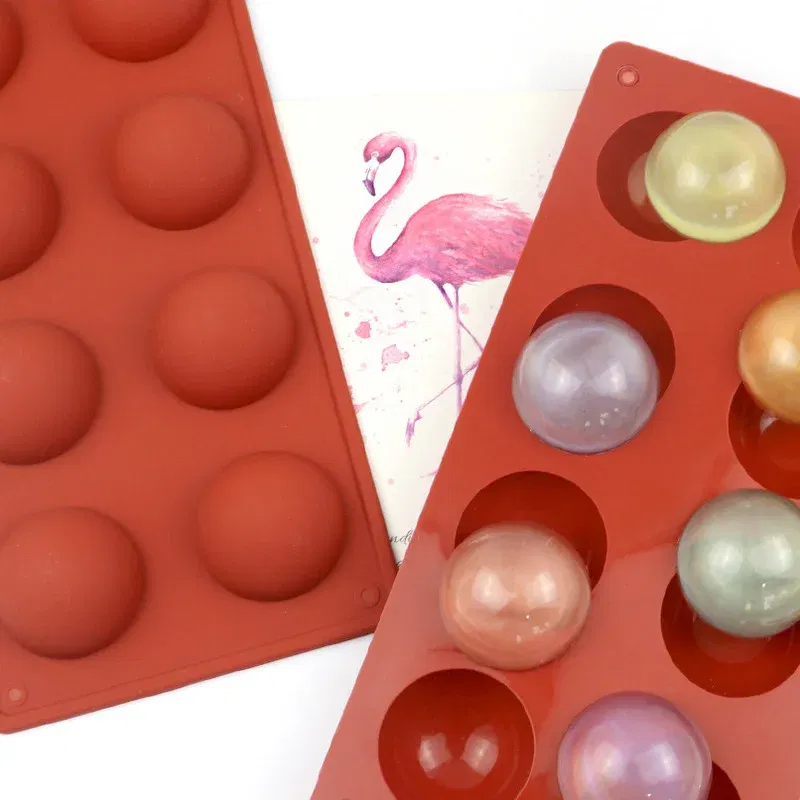 Color: Chocolate, Ships From: CHINA - 3D Round Half Sphere Molde Silicona Silicone Molds for Baking DIY Baking Mold Chocolate Cake Mold Molde De Silicona Reposteria