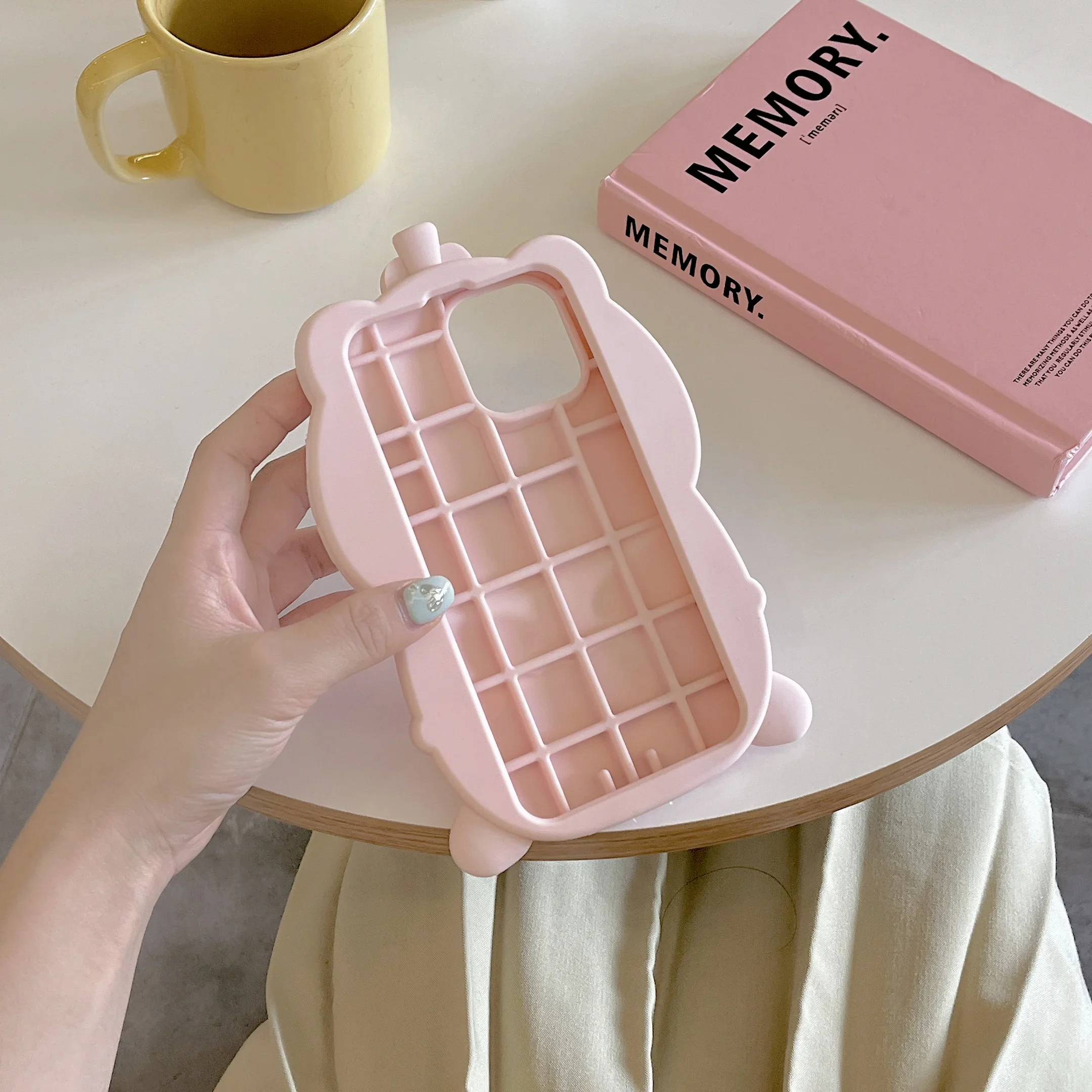 Color: Pink, Material: nylon - 3D Cute Cartoon Pink Pig Funny Phone Case for IPhone 15 14 13 12 11 Pro Max Piggy Soft Rubber Silicone Protective Cover Shell