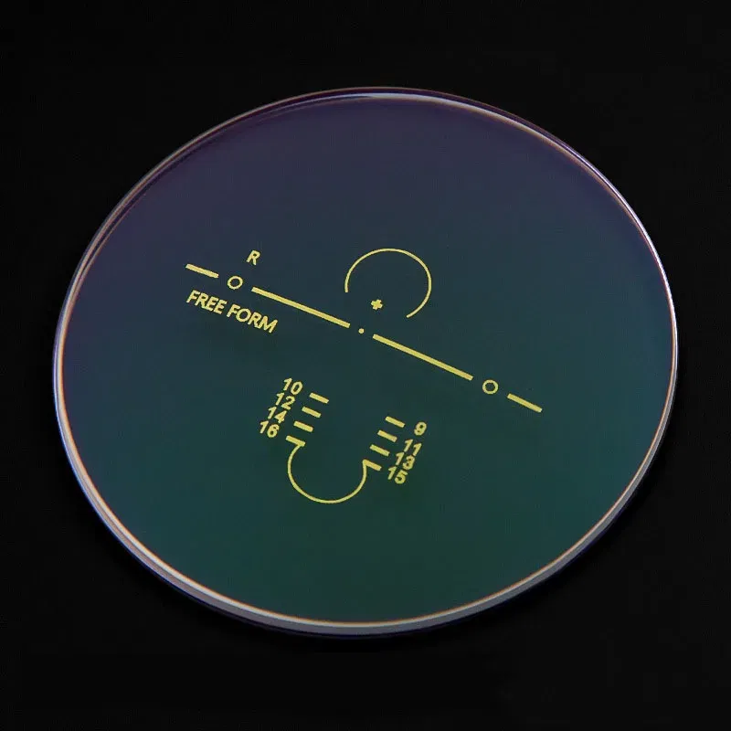 Lenses Color: black, Lens Index: 1.61 - 1.61 1.67 Anti Blue Light Photochromic Free Form Progressive Lenses Transition Dark Grey Brown Multifocal Customized Lens