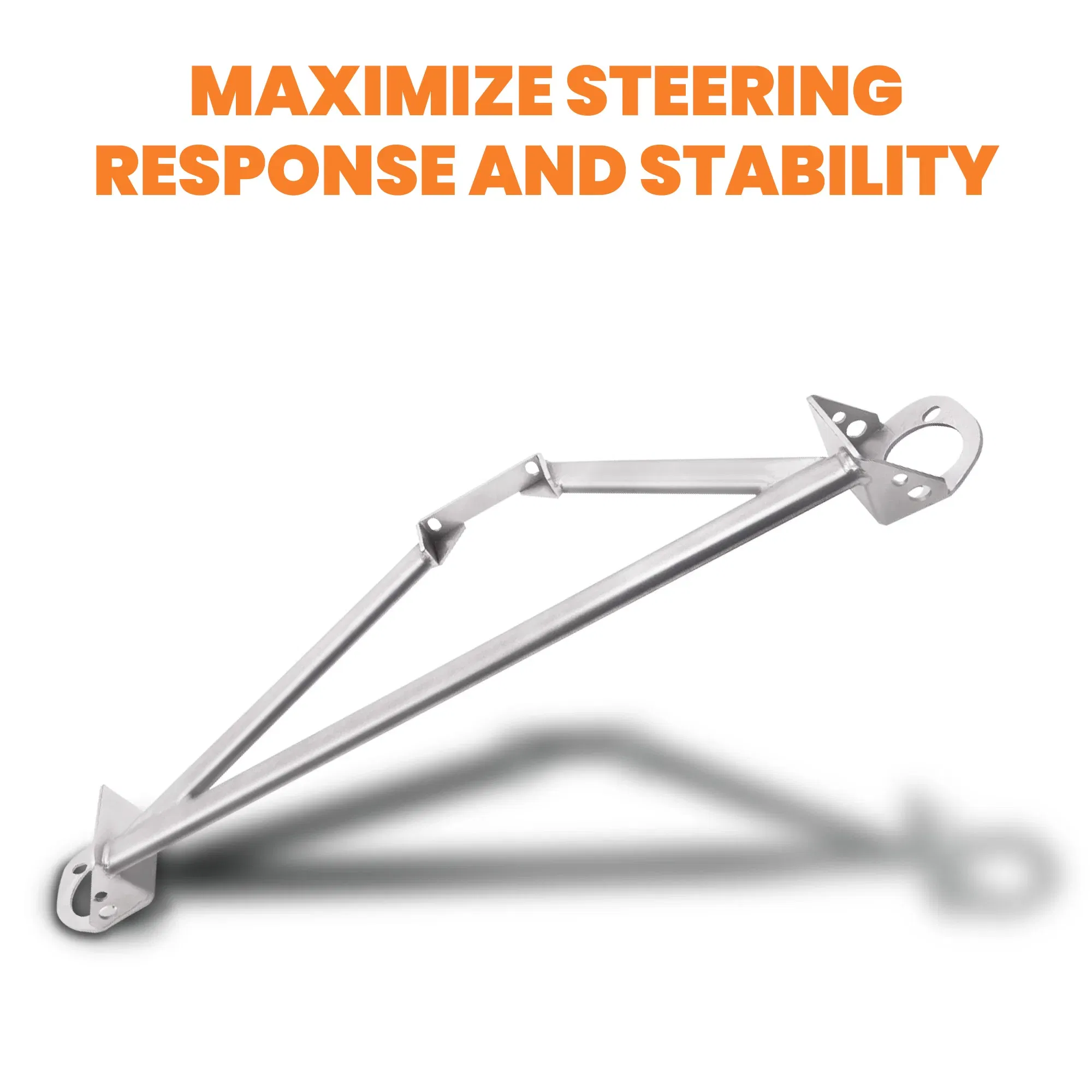 Ships From: CHINA - 3 Points Front Upper Strut Tower Brace Bar for Honda Civic Del Sol EG EK 92-00 For Acura Integra DC2 CRX Del Sol Steel Stability