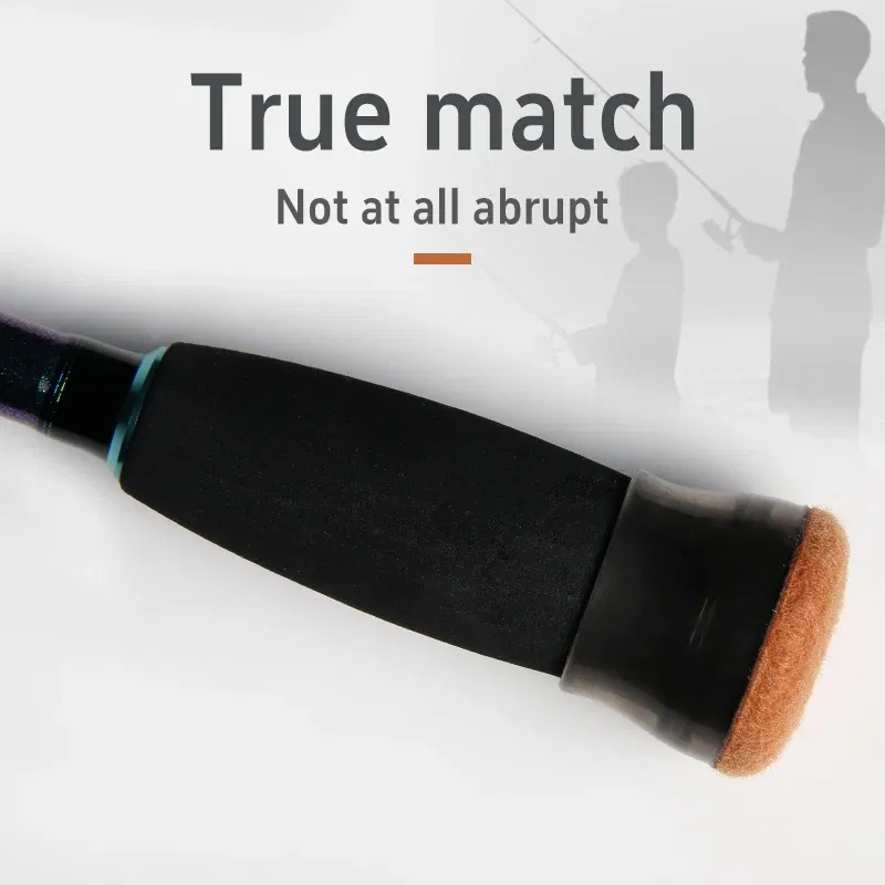 Color: Golden - LETOYO felt fishing rods cap Bottom Protector Handle Protective Case Silicone Rod Plug Tail Fishing Tackle fishing equipment