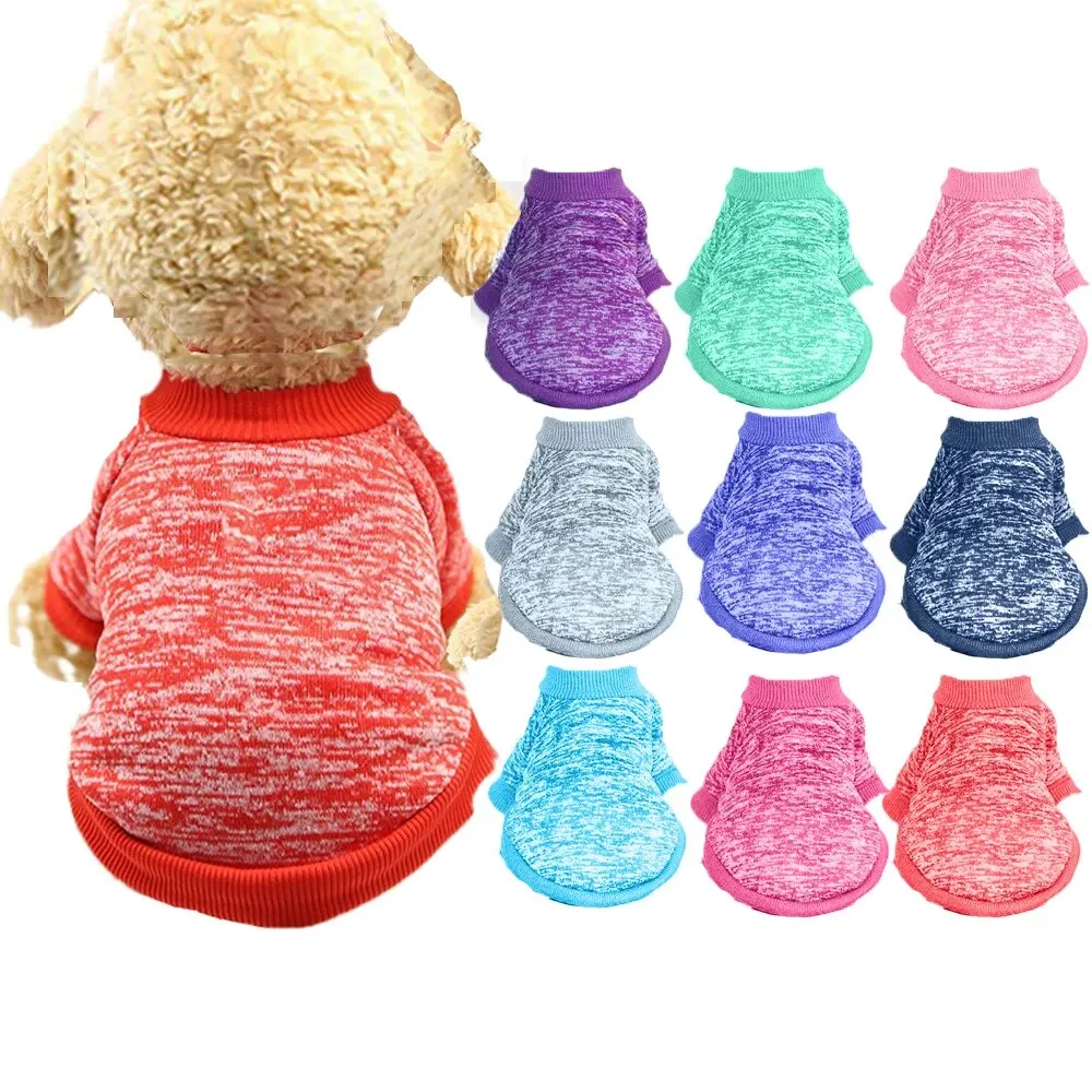 Size: XXL, Color: GRAY - Dog Warm Clothes Spring Autumn Winter Cute Fashion Jacket Round Neck Sweater Pet Supplies Teddy Dog Cat Clothing Pet Accessories