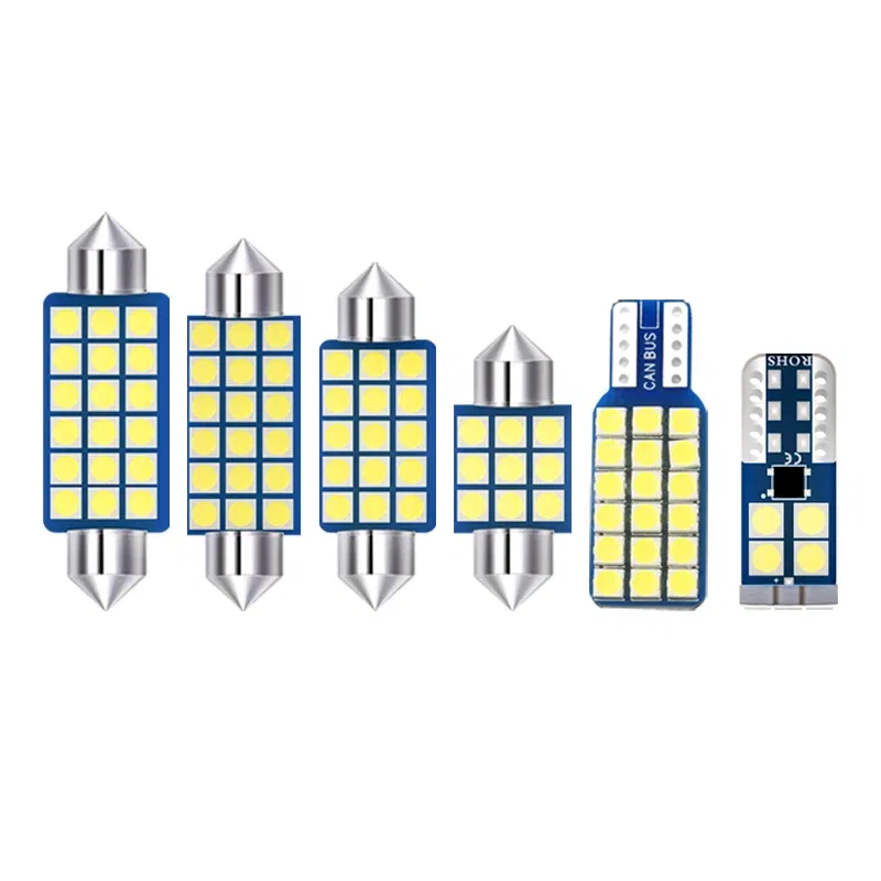 Color Name: WHITE - 6pcs Car LED Bulbs Interior Dome Light For Jeep Grand Cherokee WK2 2011 2012 2013 2014 2015 2016 2017 2018 2019 2020 Accessories