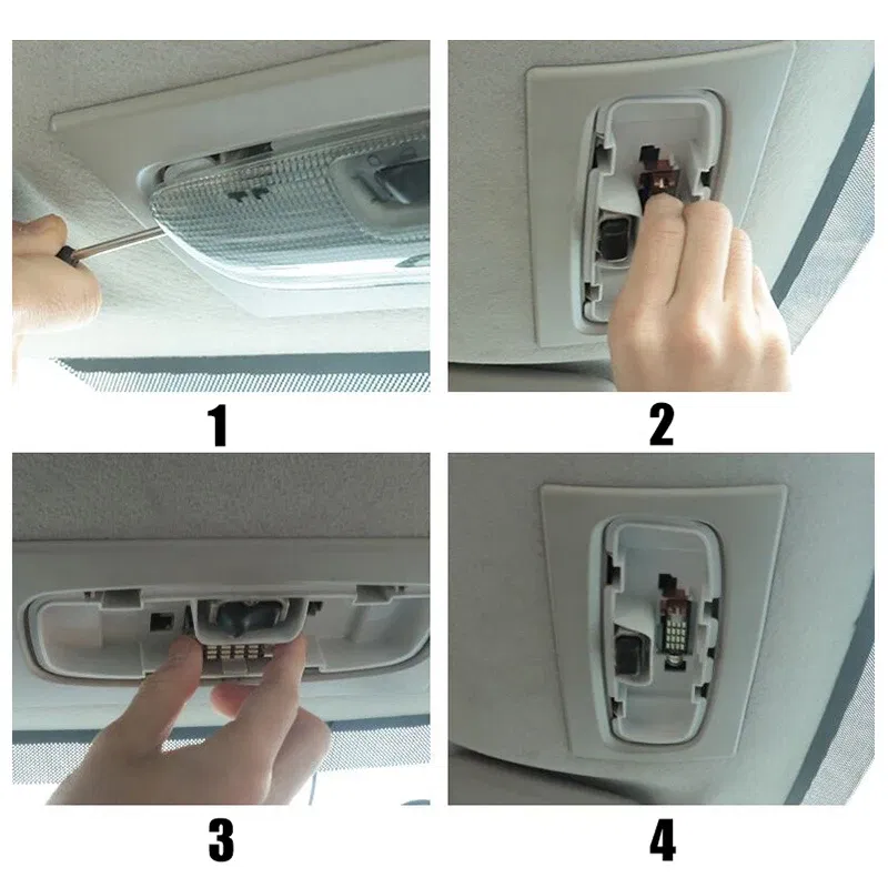 Color Name: WHITE - 6pcs Car LED Bulbs Interior Dome Light For Jeep Grand Cherokee WK2 2011 2012 2013 2014 2015 2016 2017 2018 2019 2020 Accessories