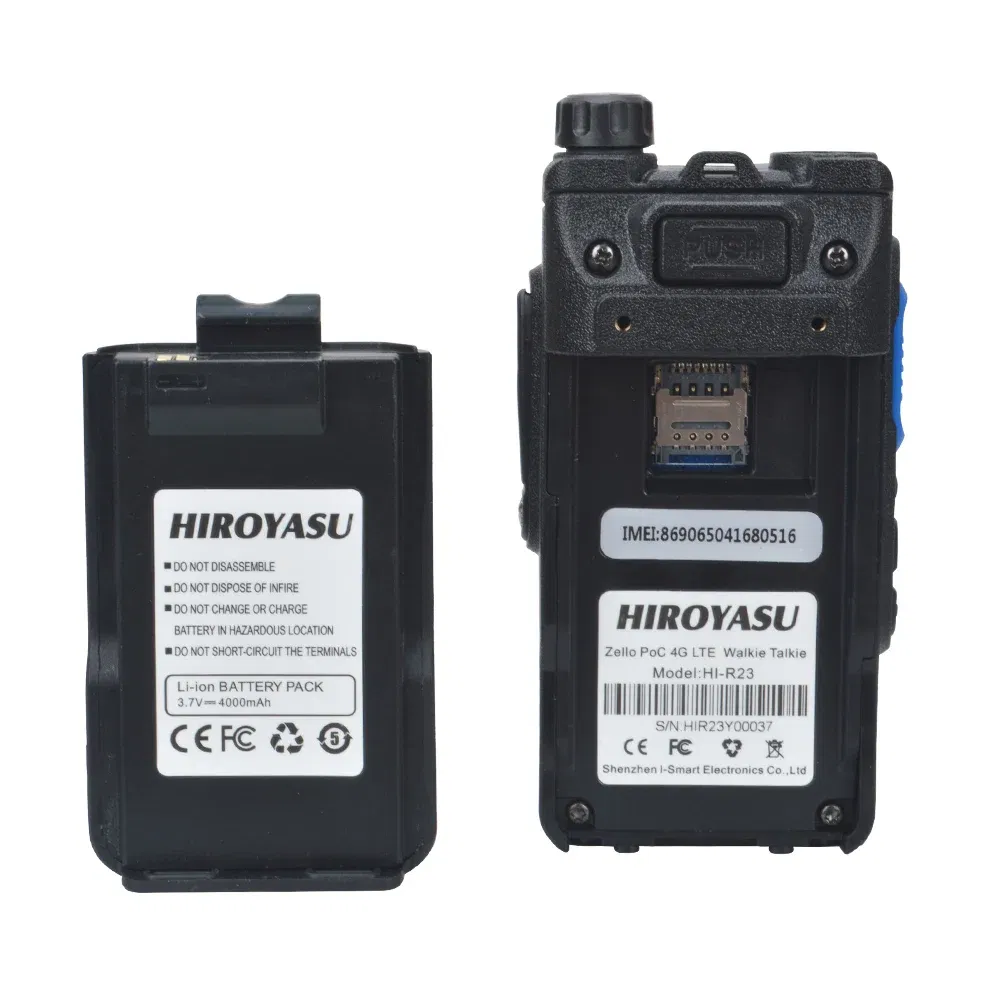 Plug standard: UK, Ships From: CHINA - Top 4G Zello LTE PoC Walkie TALKIE HI-R23 Network Radio With WIFI, Bluetooth, GPS,4000mAh Battery