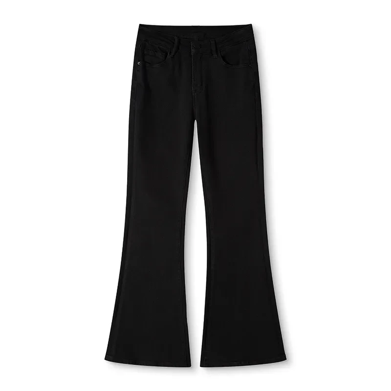 Women's Jeans High Waist Stretch Slim-fit Tall-looking Slimming Trousers