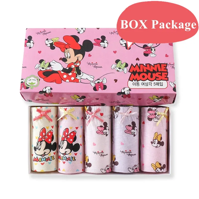 Color: Orange, Kid Size: 5 - 5 Pack Girls Cotton Briefs With Exquisite Box, Queen Elsa Kids Soft Girls Panties, Princess Cartoon Children's Underpants 2-14T