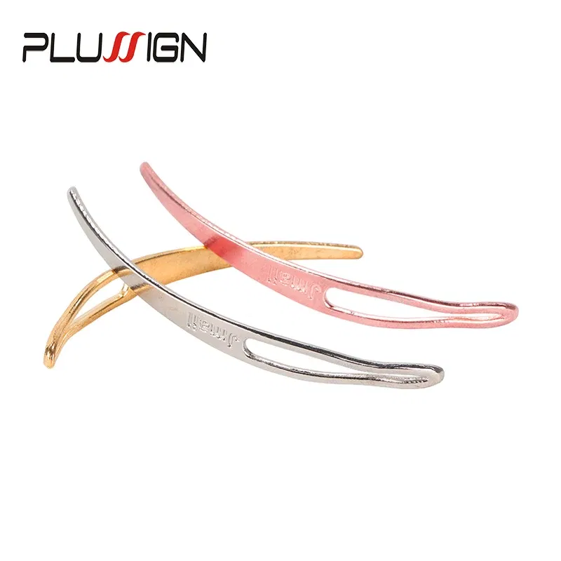 Color: Orange  & Purple - Plussign Dreadlock Needle Hair Extension Tools Crochet Hook For Dreadlocks Interlocking Tools Silver Blonde Easy Locking Needle